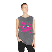 Load image into Gallery viewer, Unisex Stonewash "Never Stop Playing" Tank Top