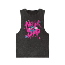 Load image into Gallery viewer, Unisex Stonewash "Never Stop Playing" Tank Top