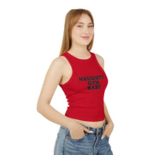 Load image into Gallery viewer, Naughty Gym Babe Micro Rib Racer Tank Top