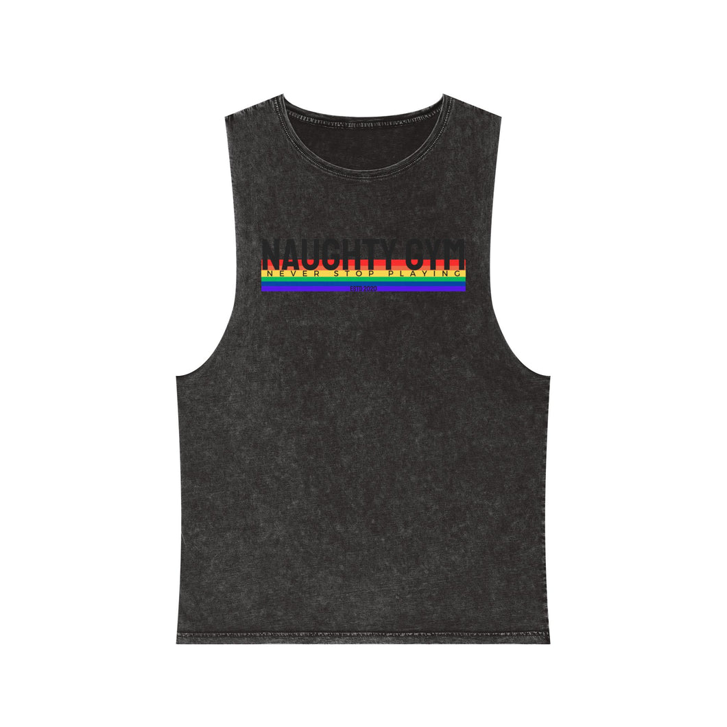 Unisex Stonewash NG PRIDE Tank Top